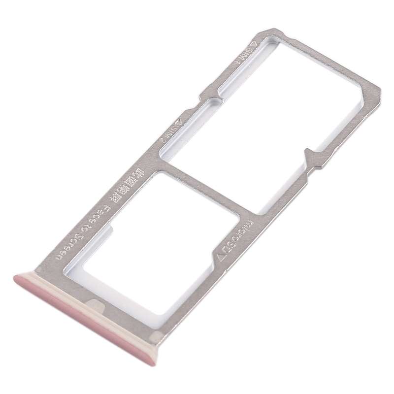For OPPO A77 2 x SIM Card Tray + Micro SD Card Tray (Black)