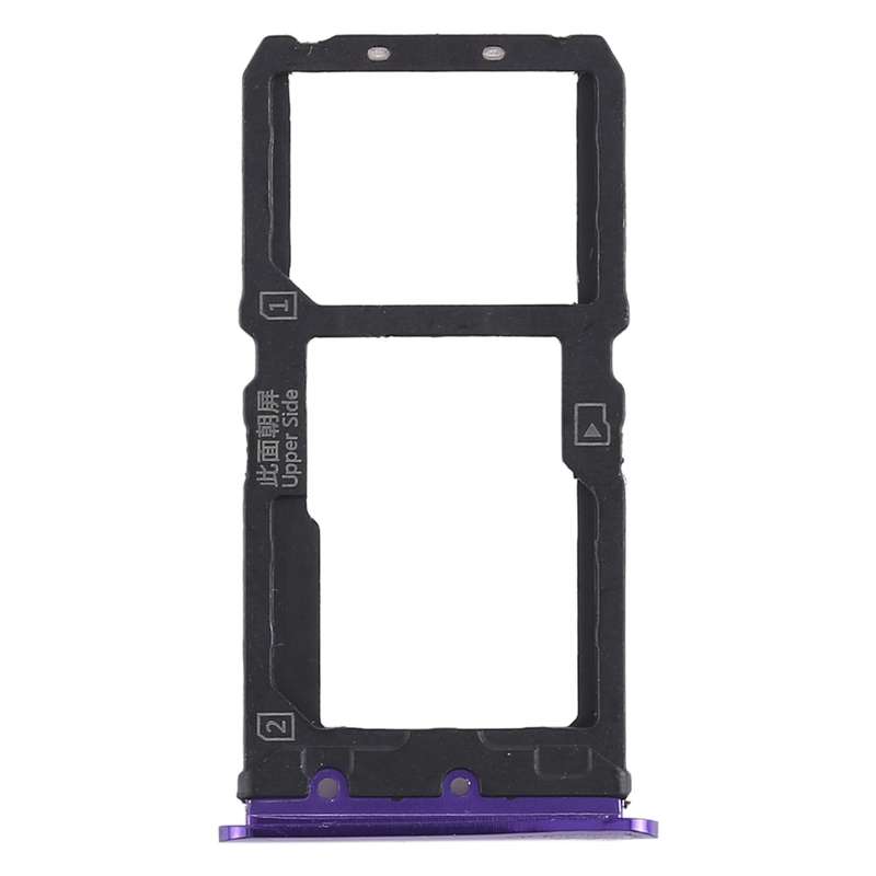 For Vivo X21 SIM Card Tray + SIM Card Tray / Micro SD Card Tray (Silver)