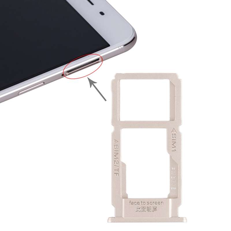 For OPPO R9sk SIM Card Tray + SIM Card Tray / Micro SD Card Tray (Black)