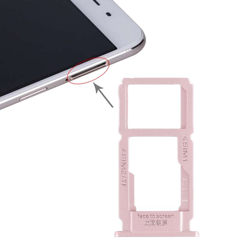 For OPPO R9sk SIM Card Tray + SIM Card Tray / Micro SD Card Tray (Black)