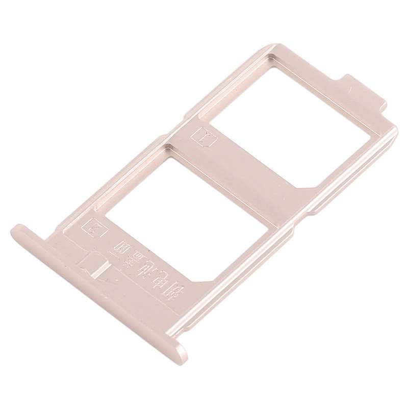 For Vivo X7 Plus 2 x SIM Card Tray (Gold)