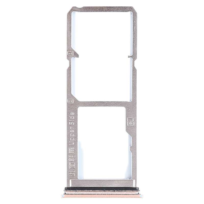For Vivo Y75 2 x SIM Card Tray + Micro SD Card Tray (Black)
