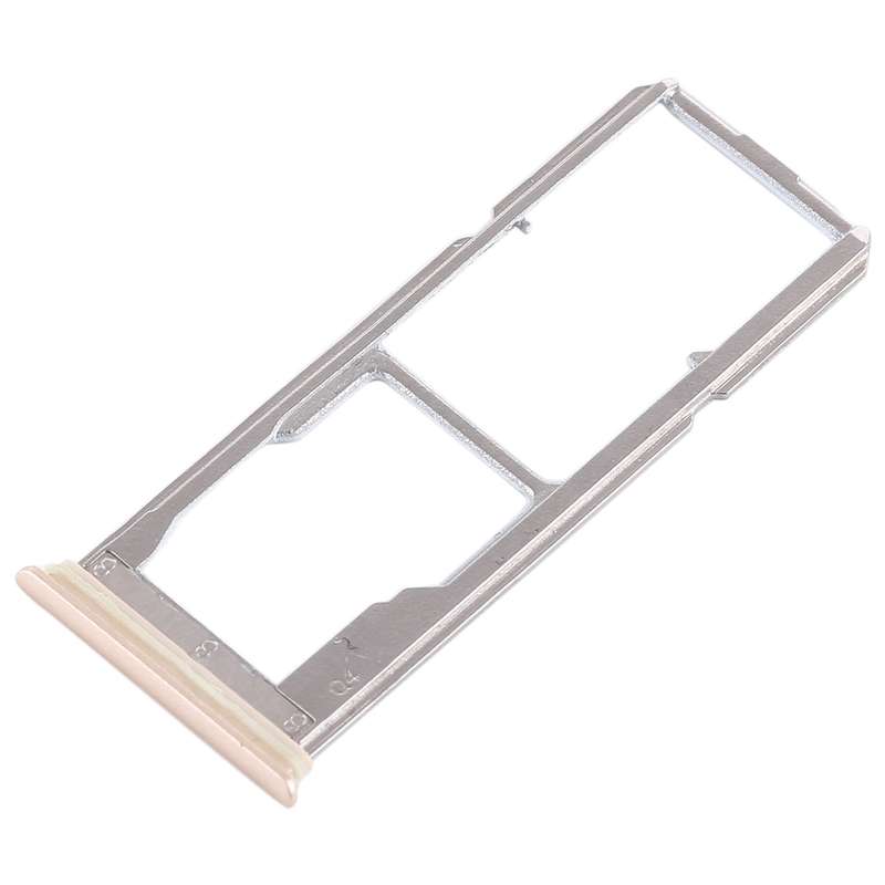 For Vivo Y75 2 x SIM Card Tray + Micro SD Card Tray (Black)