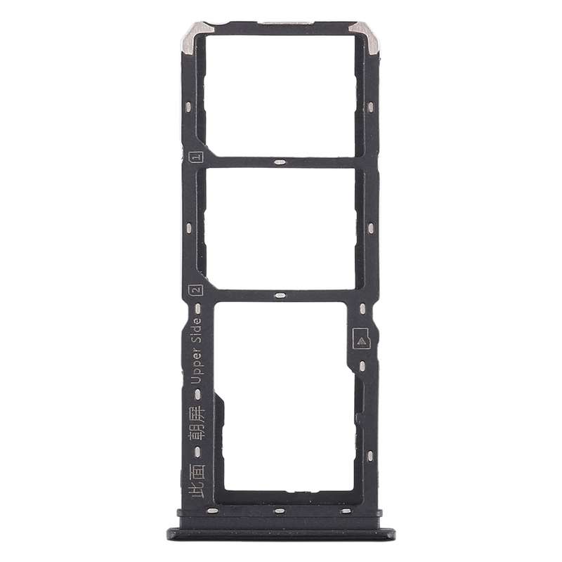 For Vivo Y97 2 x SIM Card Tray + Micro SD Card Tray (Blue)