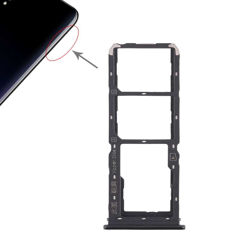 For Vivo Y97 2 x SIM Card Tray + Micro SD Card Tray (Blue)