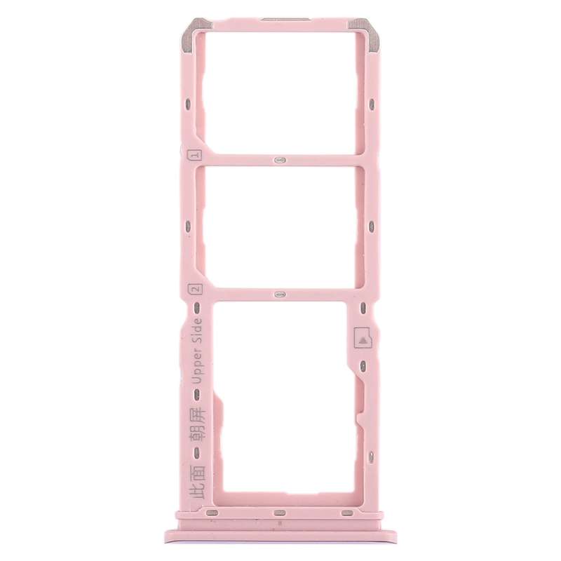 For Vivo Y97 2 x SIM Card Tray + Micro SD Card Tray (Blue)