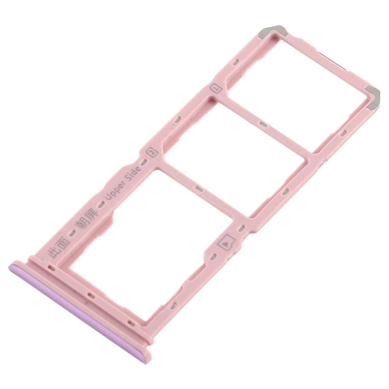 For Vivo Y97 2 x SIM Card Tray + Micro SD Card Tray (Blue)