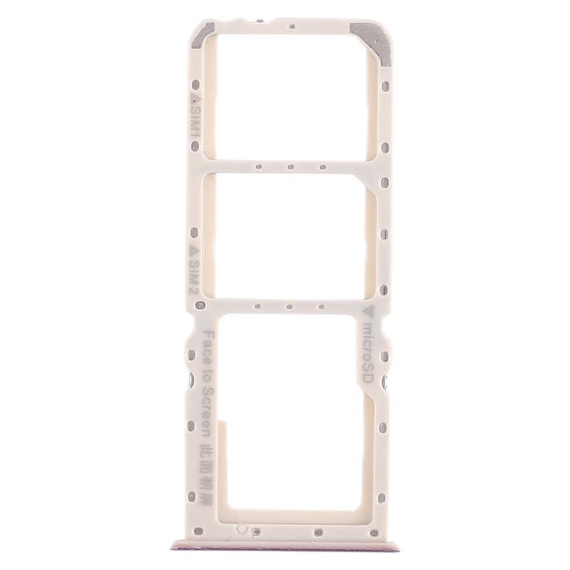 For OPPO A5 / A3s 2 x SIM Card Tray + Micro SD Card Tray (Blue)