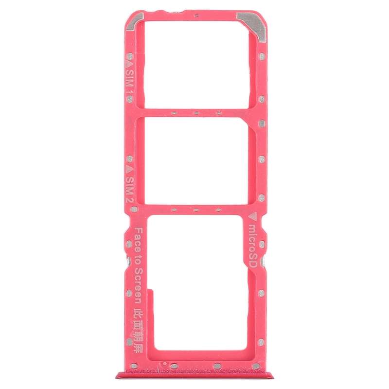 For OPPO A5 / A3s 2 x SIM Card Tray + Micro SD Card Tray (Blue)