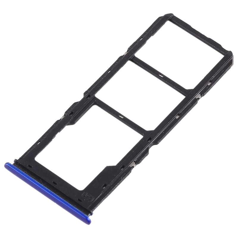 For Vivo Y93 2 x SIM Card Tray + Micro SD Card Tray (Black)