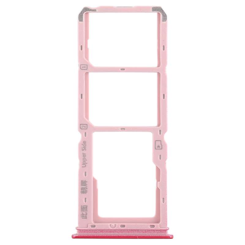 For Vivo Y93 2 x SIM Card Tray + Micro SD Card Tray (Black)