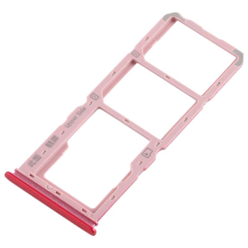 For Vivo Y93 2 x SIM Card Tray + Micro SD Card Tray (Black)