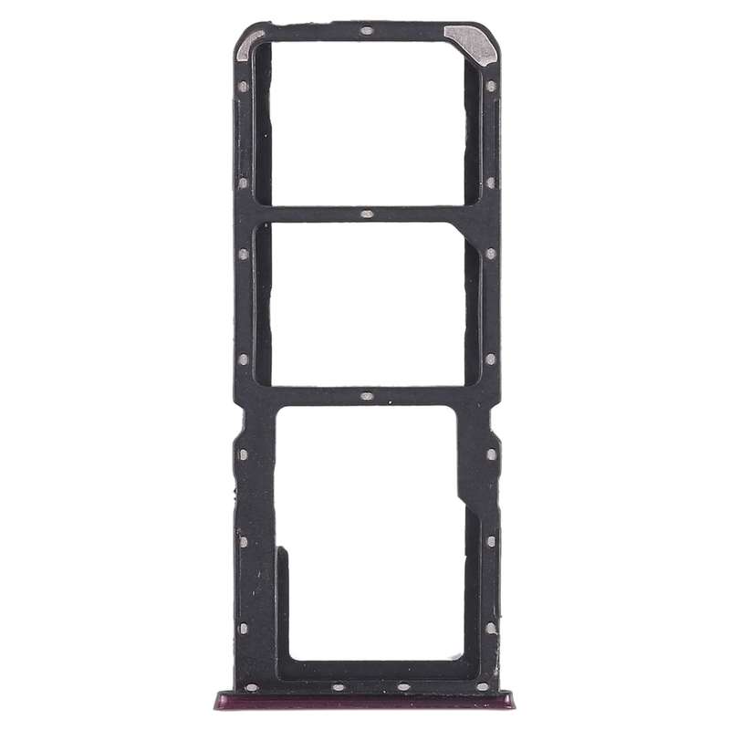 For OPPO A7x / F9 / F9 Pro / Realme 2 Pro 2 x SIM Card Tray + Micro SD Card Tray (Purple)