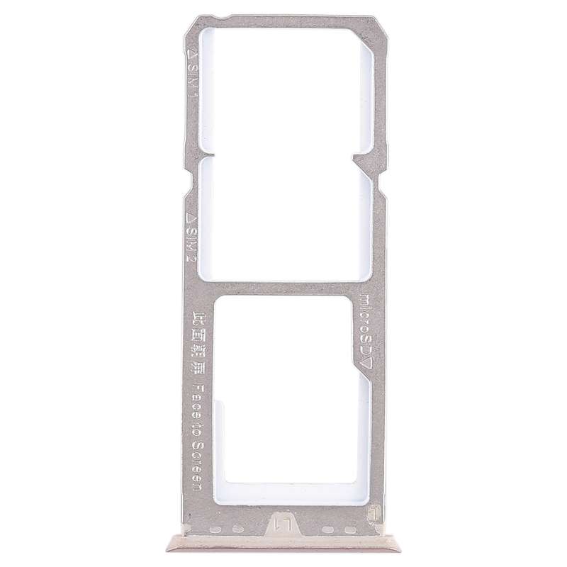 For OPPO A79 2 x SIM Card Tray + Micro SD Card Tray (Black)