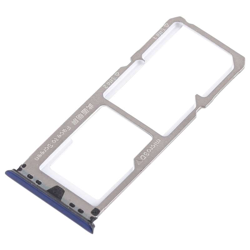 For OPPO A79 2 x SIM Card Tray + Micro SD Card Tray (Black)