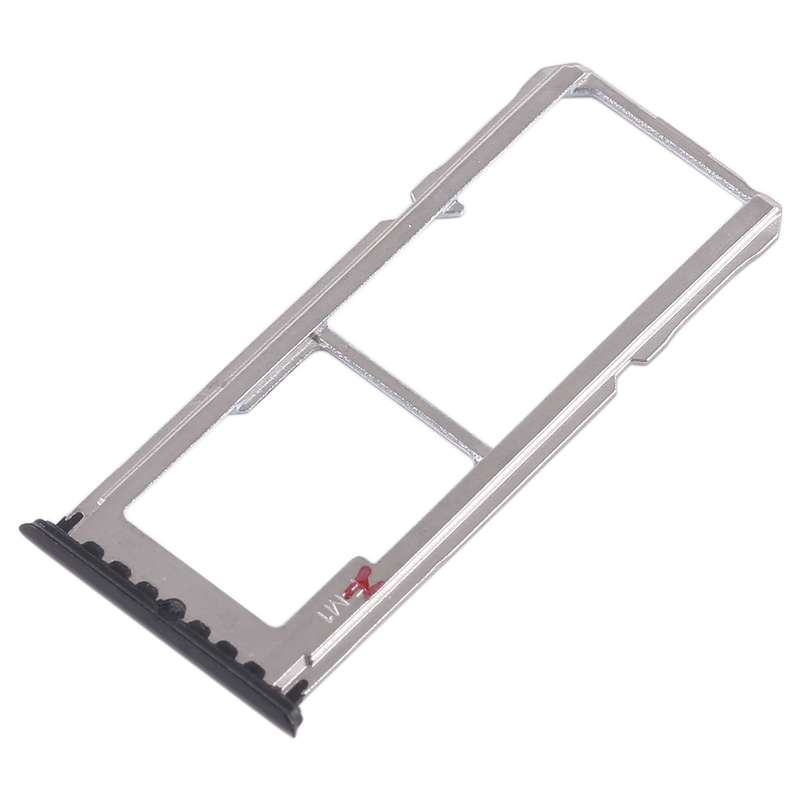 For OPPO A83 2 x SIM Card Tray + Micro SD Card Tray (Black)