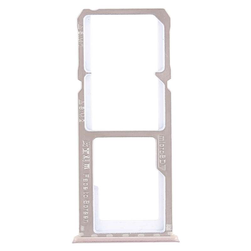 For OPPO A83 2 x SIM Card Tray + Micro SD Card Tray (Black)