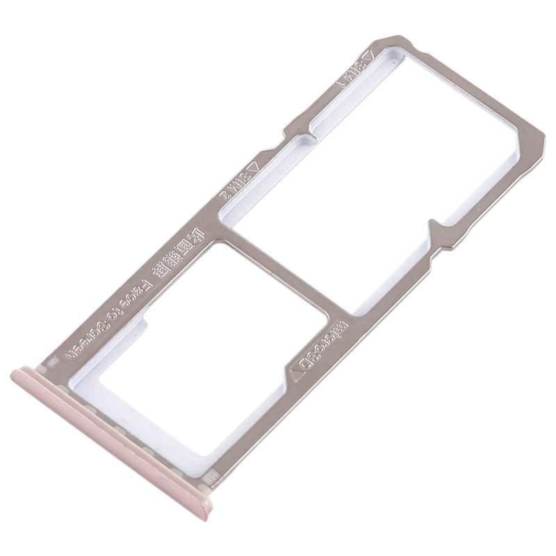 For OPPO A83 2 x SIM Card Tray + Micro SD Card Tray (Black)