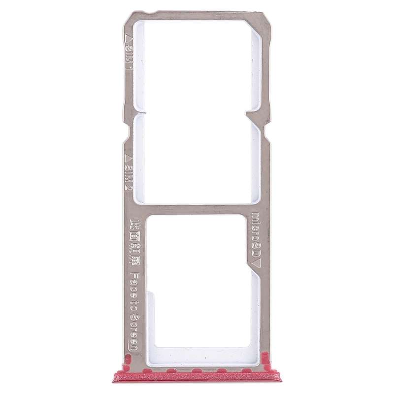 For OPPO A83 2 x SIM Card Tray + Micro SD Card Tray (Black)