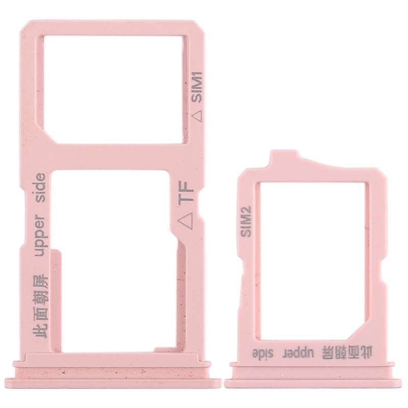 For Vivo Y66 2 x SIM Card Tray + Micro SD Card Tray (Black)