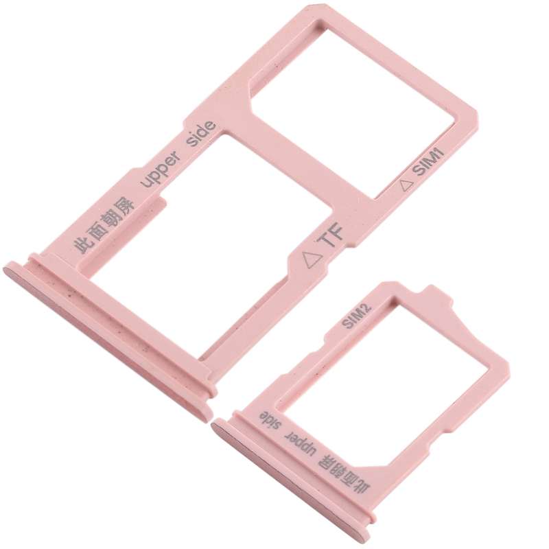 For Vivo Y66 2 x SIM Card Tray + Micro SD Card Tray (Black)