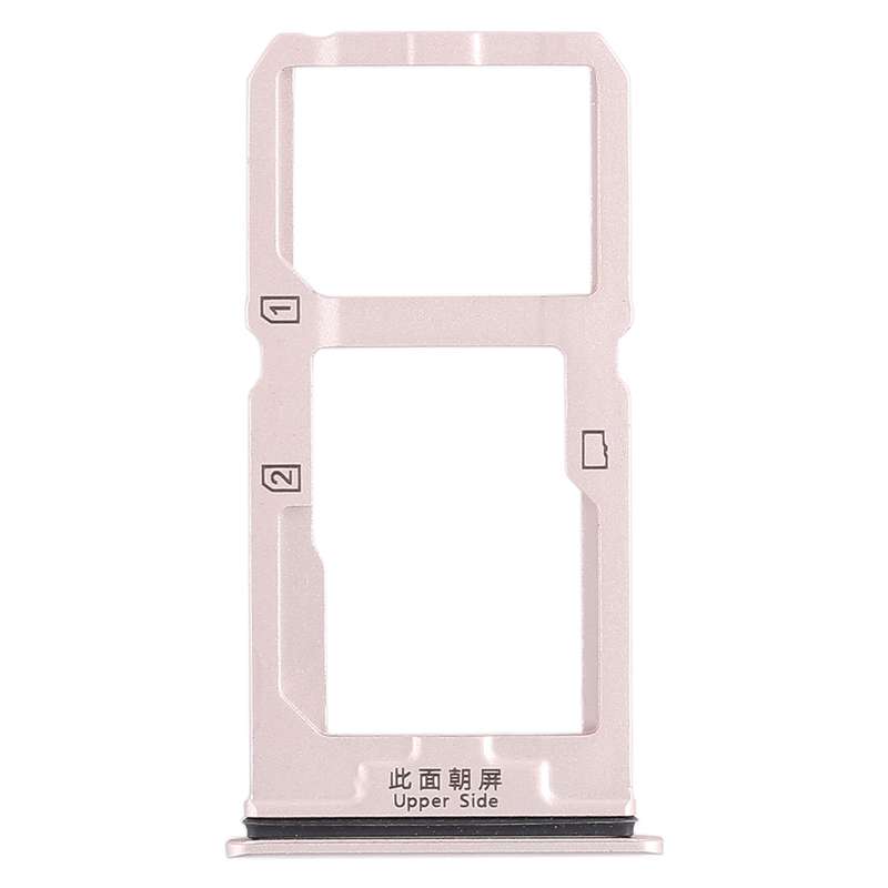 For Vivo X20 SIM Card Tray + SIM Card Tray / Micro SD Card Tray (Black)