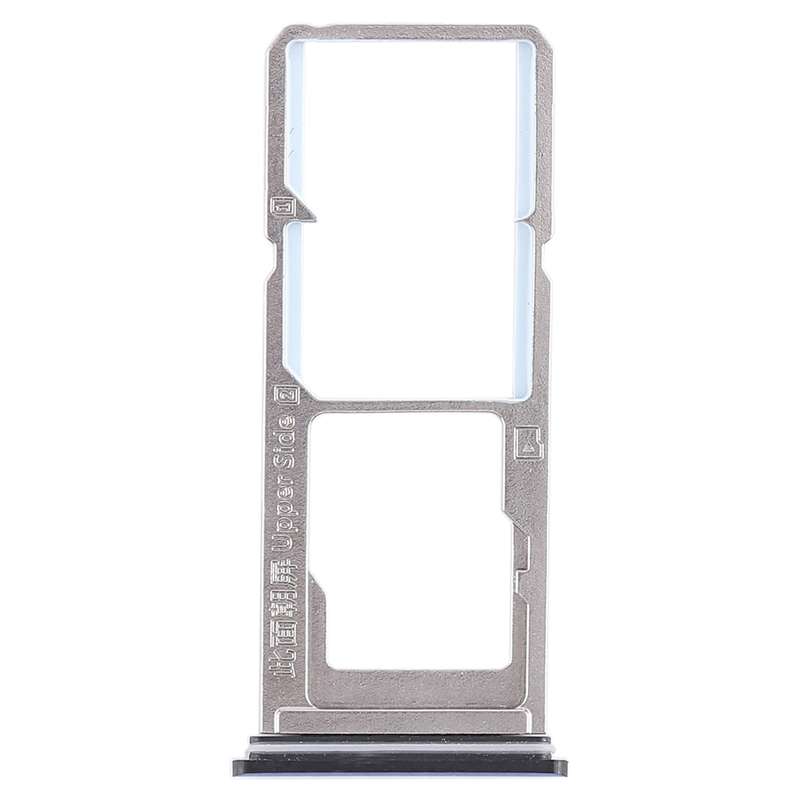 For Vivo Z1 2 x SIM Card Tray + Micro SD Card Tray (Blue)