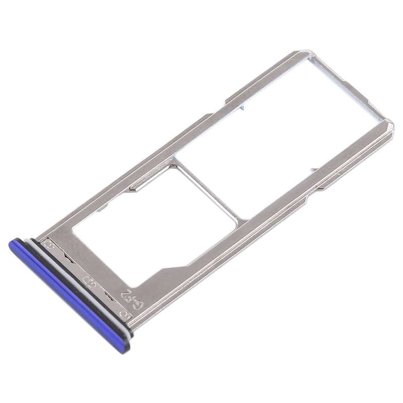 For Vivo Z1 2 x SIM Card Tray + Micro SD Card Tray (Blue)