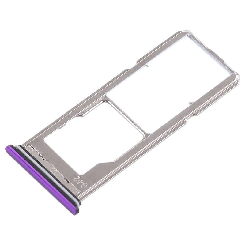 For Vivo Z1 2 x SIM Card Tray + Micro SD Card Tray (Blue)