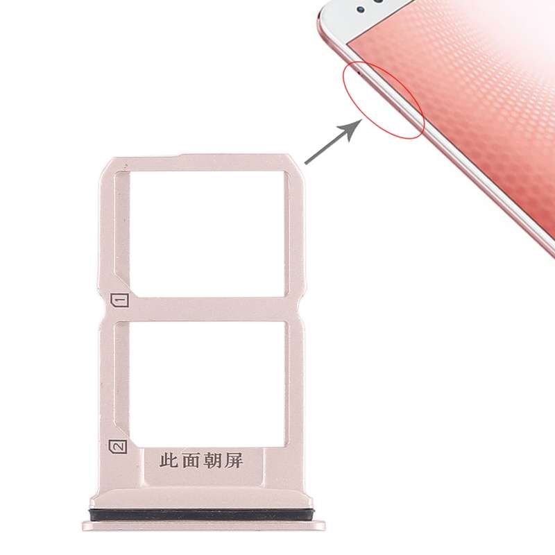 For Vivo X9s Plus 2 x SIM Card Tray (Black)