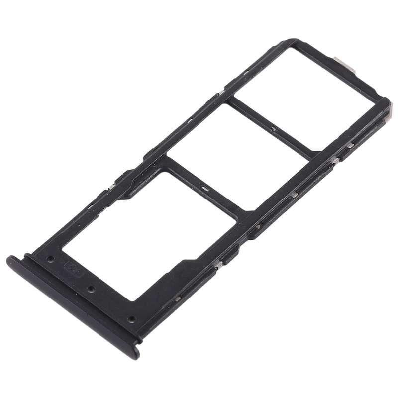 For Vivo Y71 2 x SIM Card Tray + Micro SD Card Tray (Black)