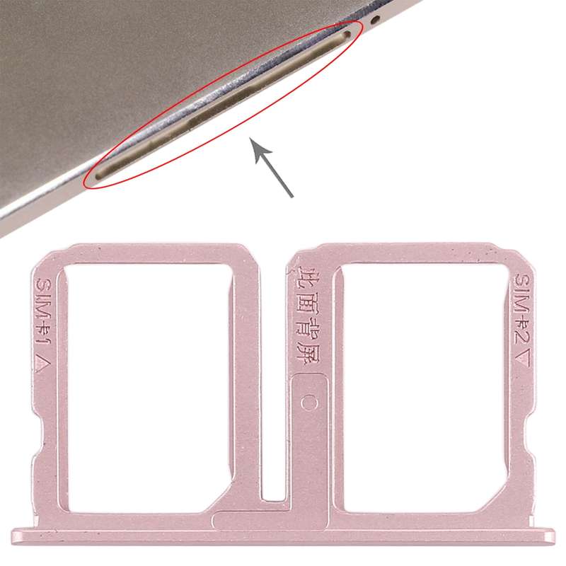 For Vivo Xplay5 2 x SIM Card Tray (Gold)