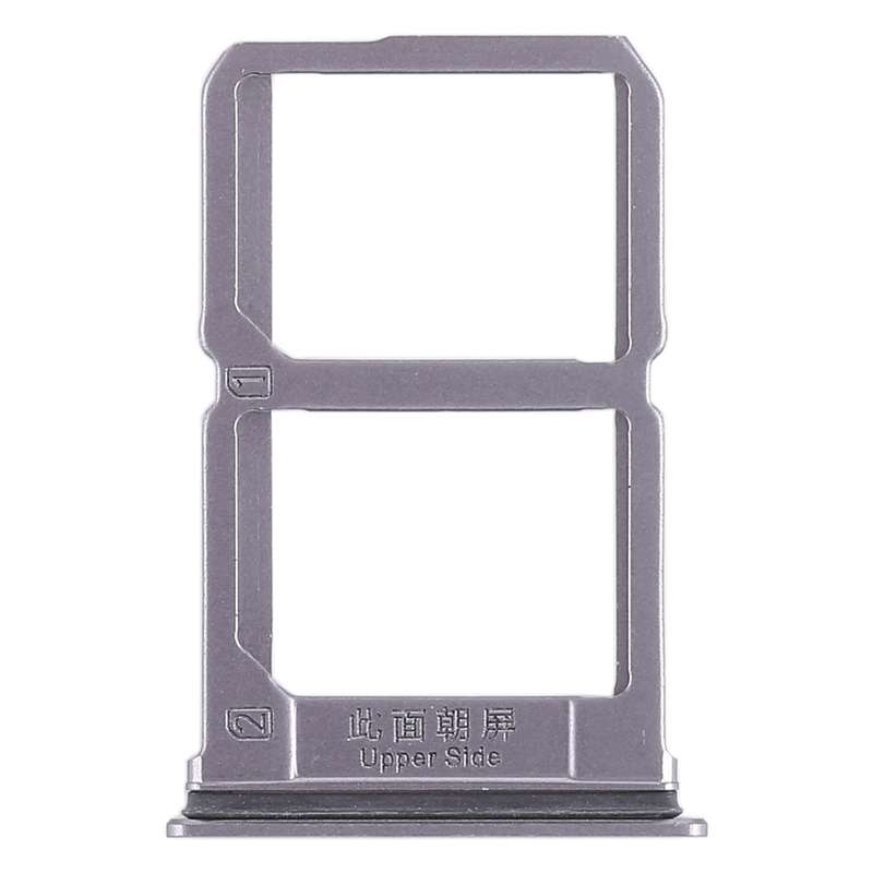 For Vivo X9s 2 x SIM Card Tray (Black)