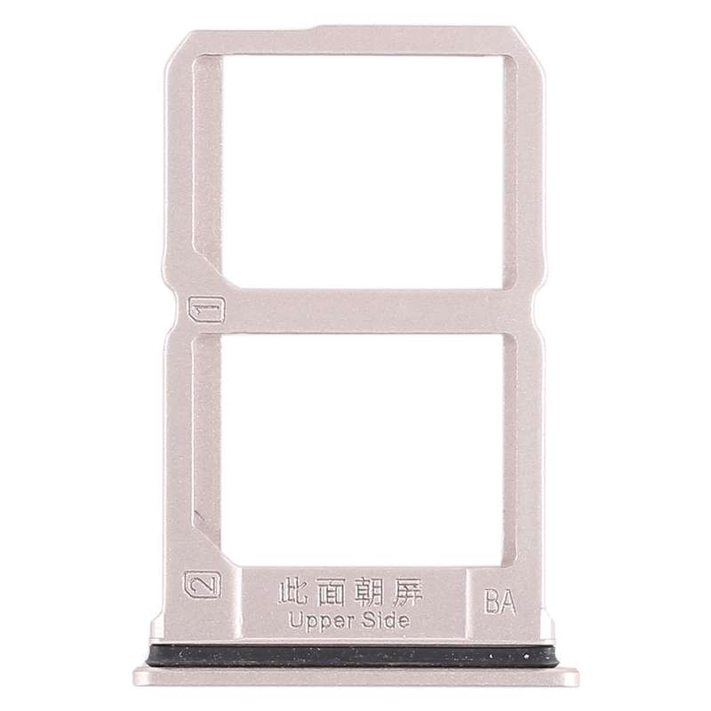 For Vivo X9s 2 x SIM Card Tray (Black)