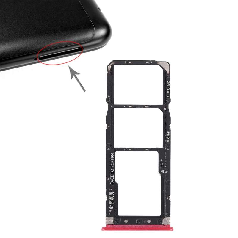 2 x SIM Card Tray + Micro SD Card Tray for Xiaomi Redmi 6 Pro(Gold)
