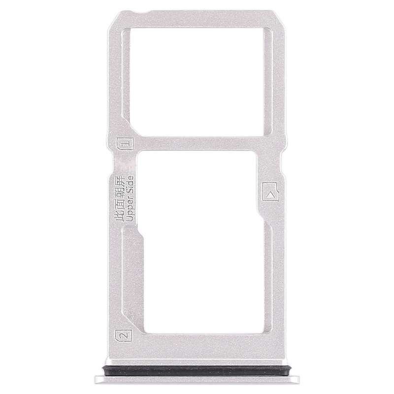 For Vivo X21i SIM Card Tray + SIM Card Tray / Micro SD Card Tray (Silver)