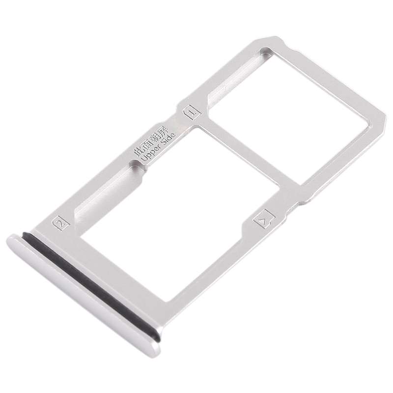 For Vivo X21i SIM Card Tray + SIM Card Tray / Micro SD Card Tray (Silver)