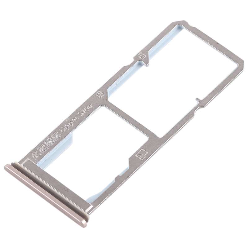 For Vivo Y69 2 x SIM Card Tray + Micro SD Card Tray (Black)