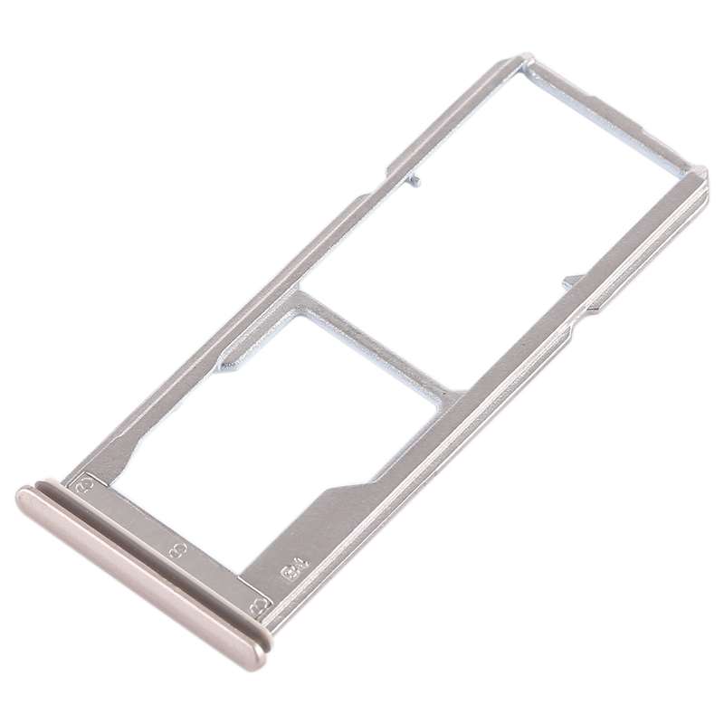For Vivo Y69 2 x SIM Card Tray + Micro SD Card Tray (Black)