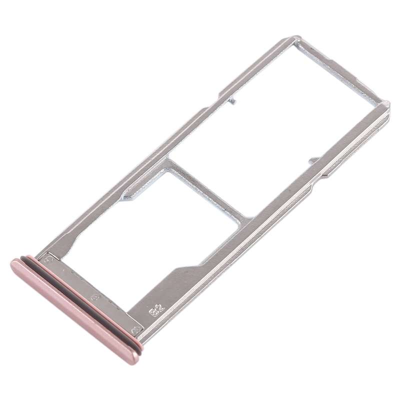 For Vivo Y69 2 x SIM Card Tray + Micro SD Card Tray (Black)