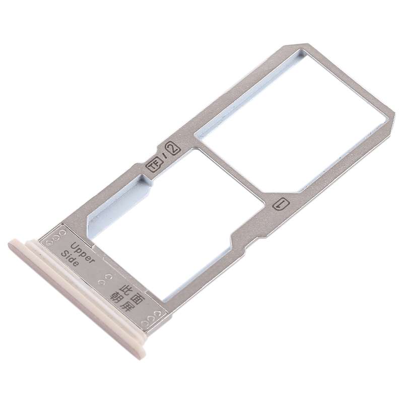 For Vivo Y67 SIM Card Tray + SIM Card Tray / Micro SD Card Tray (Gold)