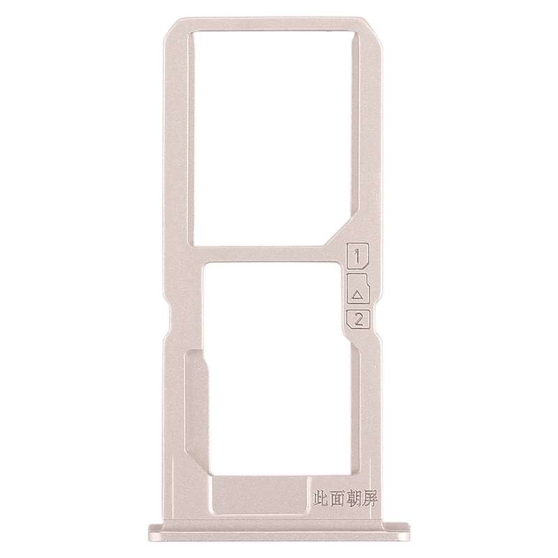 For Vivo V3Max SIM Card Tray + SIM Card Tray / Micro SD Card Tray (Gold)