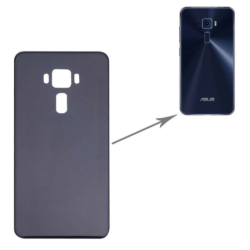 Glass Back Battery Cover for ASUS ZenFone 3 / ZE520KL 5.2 inch(White)