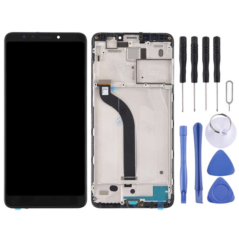 TFT LCD Screen for Xiaomi Redmi 5 Digitizer Full Assembly with Frame(Black)
