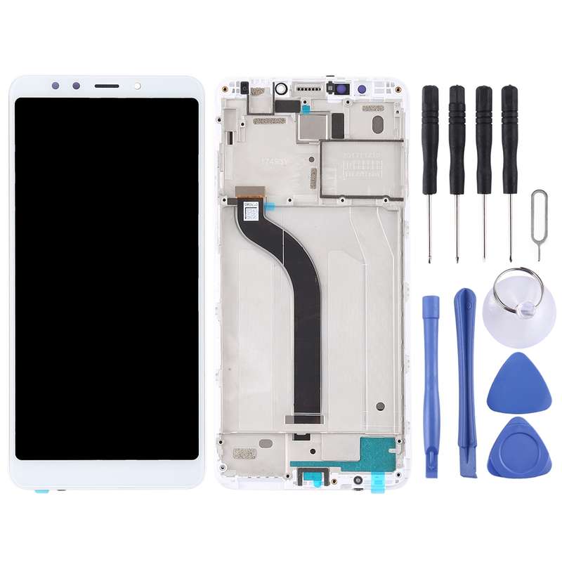 TFT LCD Screen for Xiaomi Redmi 5 Digitizer Full Assembly with Frame(Black)