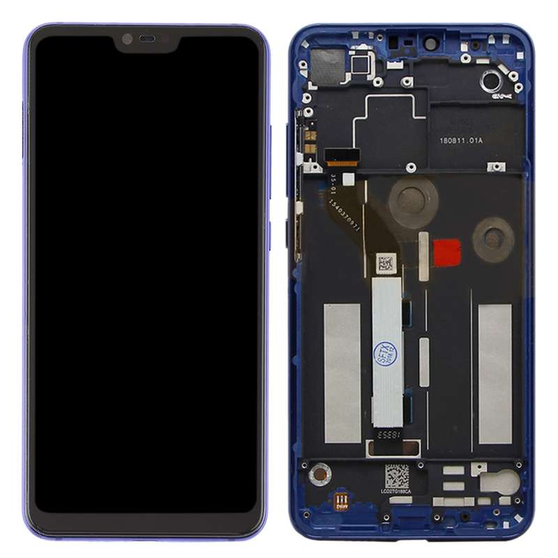 TFT LCD Screen for Xiaomi Mi 8 Lite Digitizer Full Assembly with Frame(Blue)