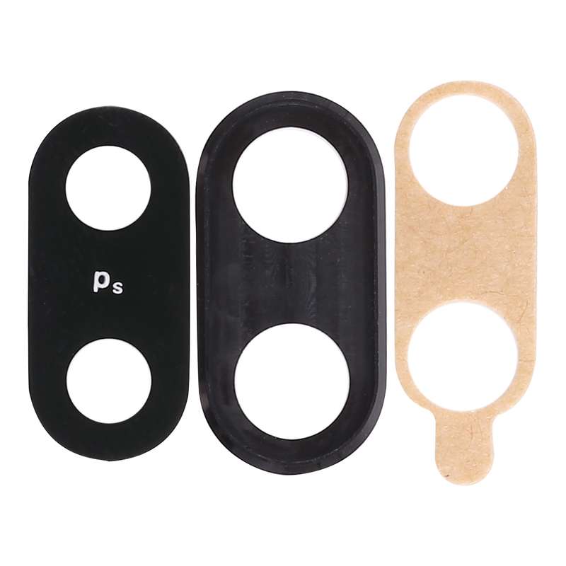 For Huawei Nova 3 10pcs Back Camera Bezel with Lens Cover & Adhesive (Black)