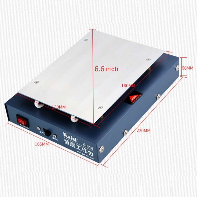 Kaisi K-812 Constant Temperature Heating Plate LCD Screen Open Separator Desoldering Station, US Plu