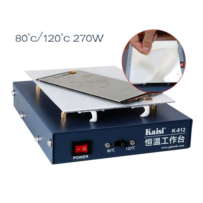 Kaisi K-812 Constant Temperature Heating Plate LCD Screen Open Separator Desoldering Station, US Plu