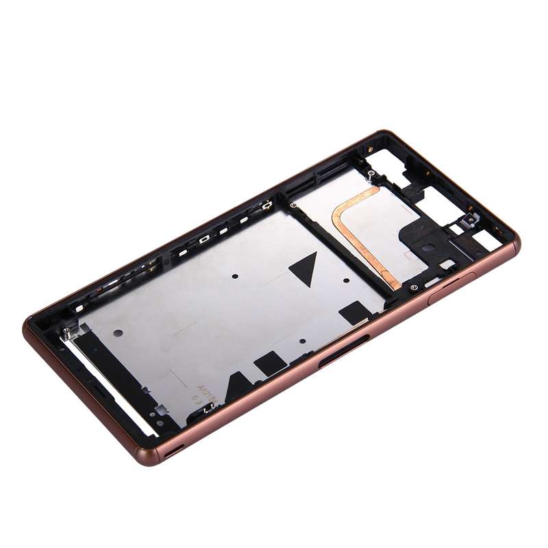 Single SIM Front Housing LCD Frame Bezel for Sony Xperia Z3(Black)